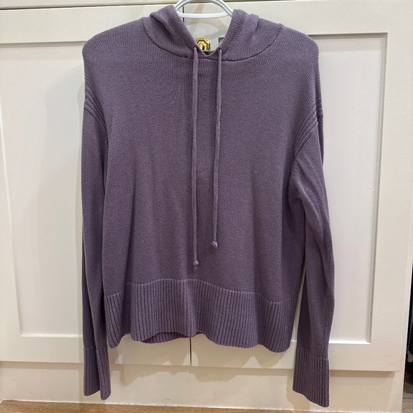 Lululemon Double Knit Sweater Hoodie Dusky Lavender Cashlu Cashmere Blend - Picture 1 of 2